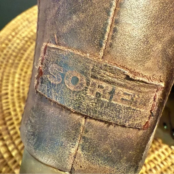 Sorel wedge Brown Ankle Boots size women’s 9 - Picture 6 of 10